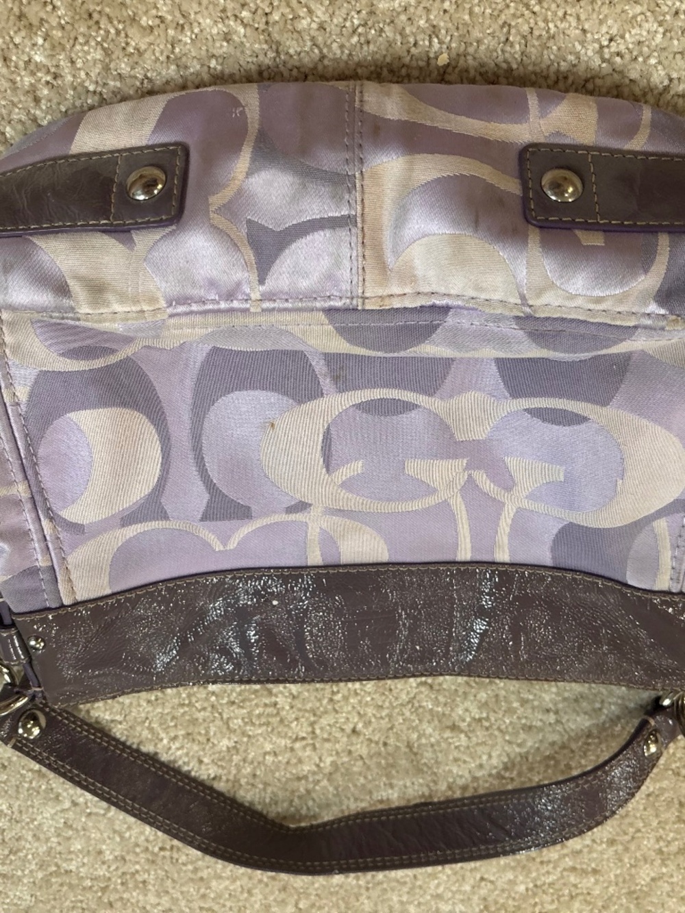Vintage coach purple Zoe shoulder bag